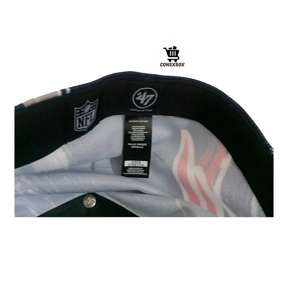 '47 Brand Solo Stretch Fit New England Patriots NFL Football Embroidered Hat Cap - Picture 11 of 12